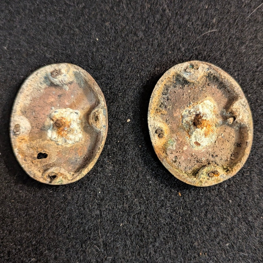 Civil War Artillery Horse Harness Lot Stamped "A" Bridle Rosettes Teamster Plate