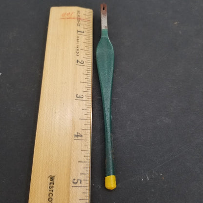 Antique Fletcher Hard Bronze Bearings Gold tip GLASS CUTTER WITH BOX