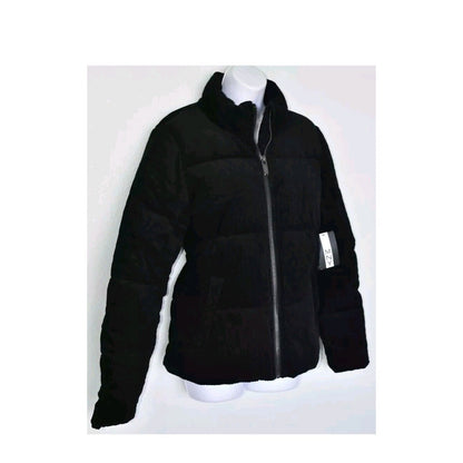 MARC NEW YORK NWT $129 SUPER PUFFER CORDUROY COTTON BLACK JACKET Small NEW