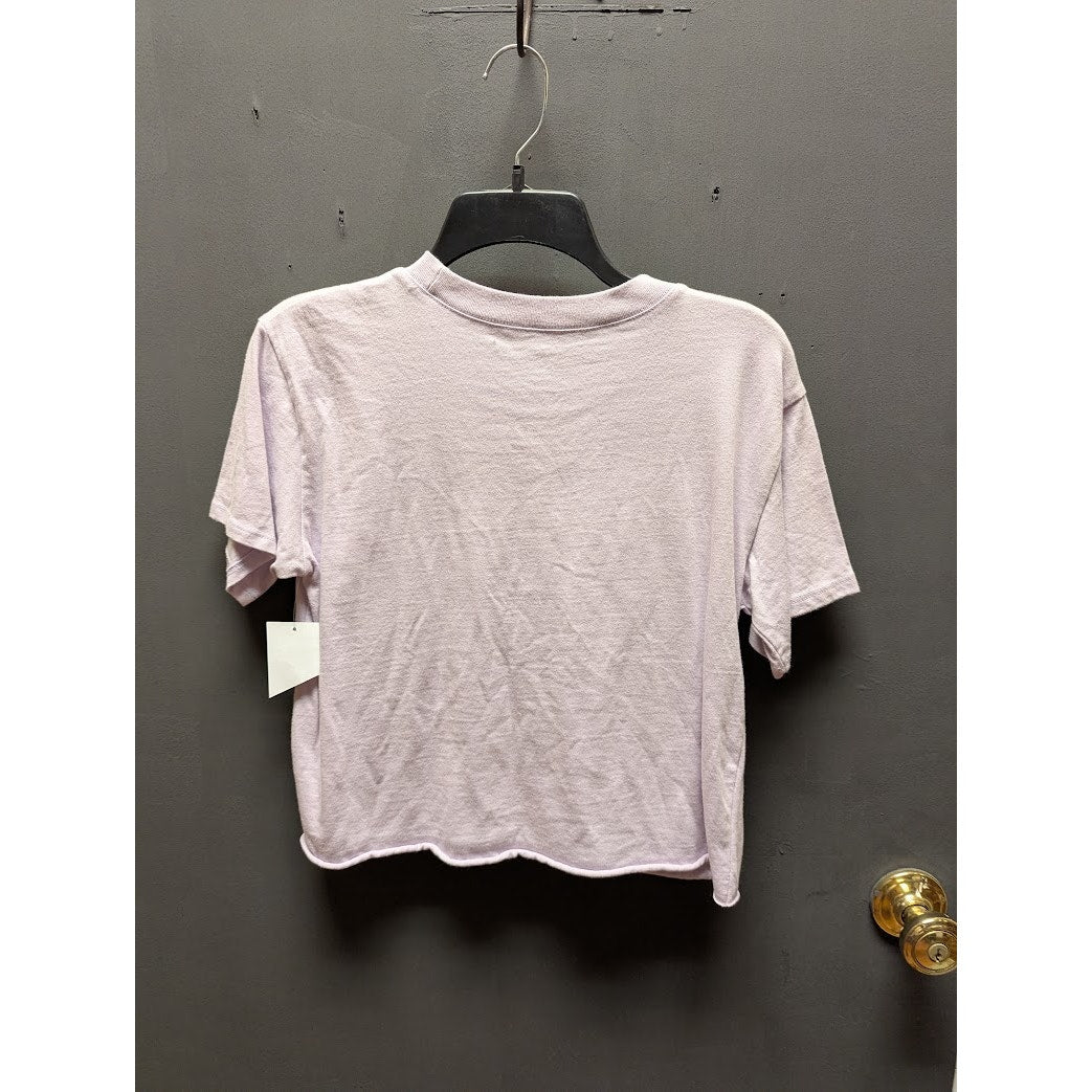 Treasure & Bond Size XL YOUTH 14/16 purple short sleeve Shirt top graphic cotton