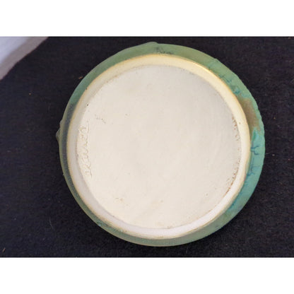Art Studio Handmade Pottery Signed Elaine Handheld candle holder