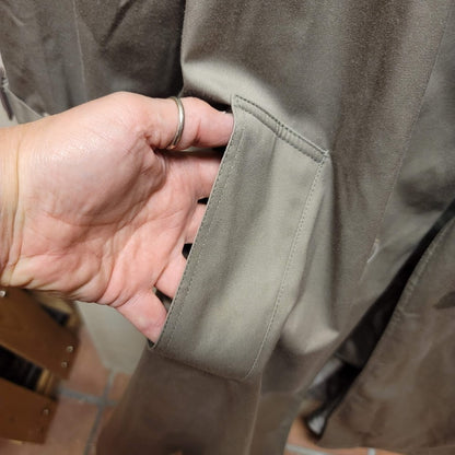 Saxton Hall Size 16.5 Women's Classic Trench Coat Belted Thermolite Plus Tan