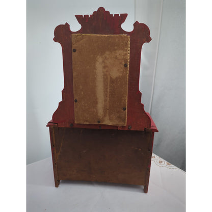 Charming 11" Tall Vintage Salesman Sample Miniature Dresser-Top Chest of Drawers