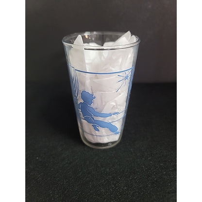 Children's Nursery Rhyme Hazel Atlas 1940s Glass Drinking Cup JELLY jar TWINKLE