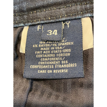 Fidelity Denim Jimmy Slim Straight Leg Jeans 34x31 Empirical Blue NWT USA Made