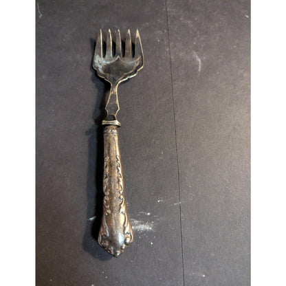 Antique William Adams EPNS Silverplated Ornate Sardine Fork Victorian