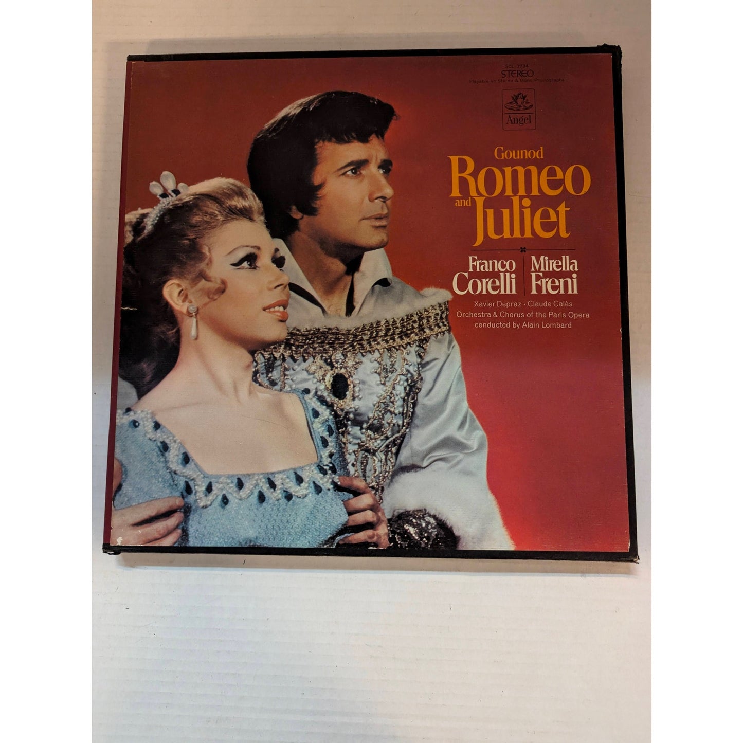 Vintage Gounod Romeo and Juliet Angel Box Cover & Signed Libretto Booklet