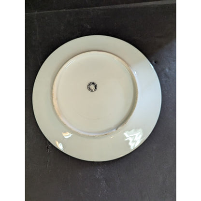 Vintage Haviland Salad Plate Pink Blue Green Plum Blossom  Floral Flower Branch