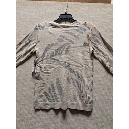 NWT $120 Nic+Zoe Foothill Womens Sweater VNeck Small Petite Cotton