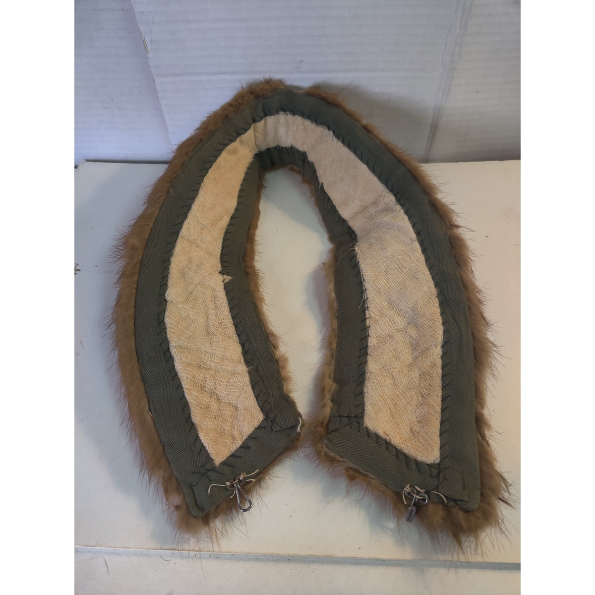 Vintage Real Fur Collar Wrap Stole Coat Collar Crafting Costume
