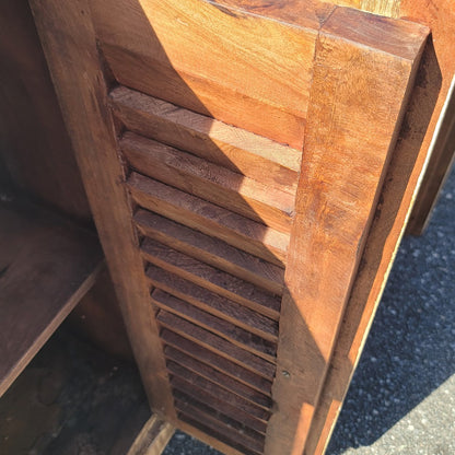 Secondhand Sandies: Vintage Rustic Shutter Door Sideboard Buffet Solid Wood Console Large