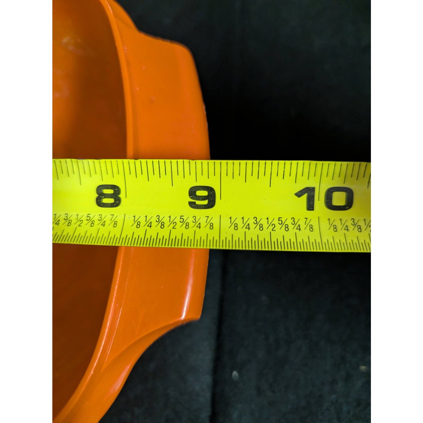 Vintage Tupperware Orange Servalier Square Mixing Bowl NO LID