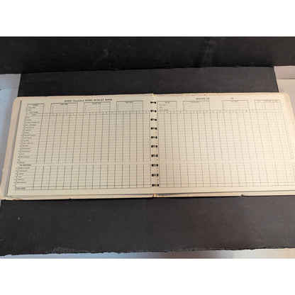 Vintage Dome Simplified Home Budget Book Spiral Bound Accounting Ledger Ephemera