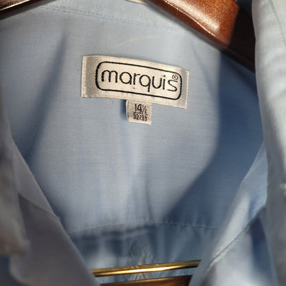 Marquis 14.5 blouse Baby Blue White Applique Flowers Small Cowboy
