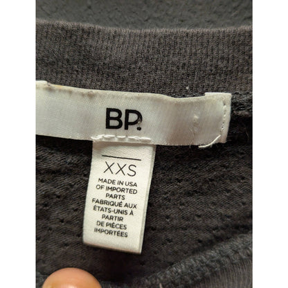 BP. Gray "91" Graphic Crop Top Short Sleeve Size 2XS NWT