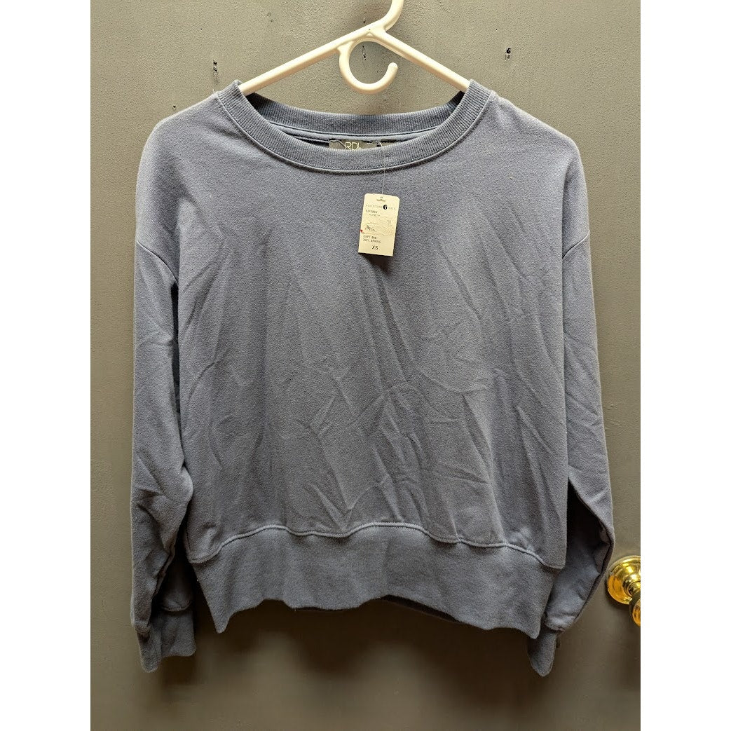 RDI size  XS sweatshirt blue horizon NEW scoop neck pullover NEW