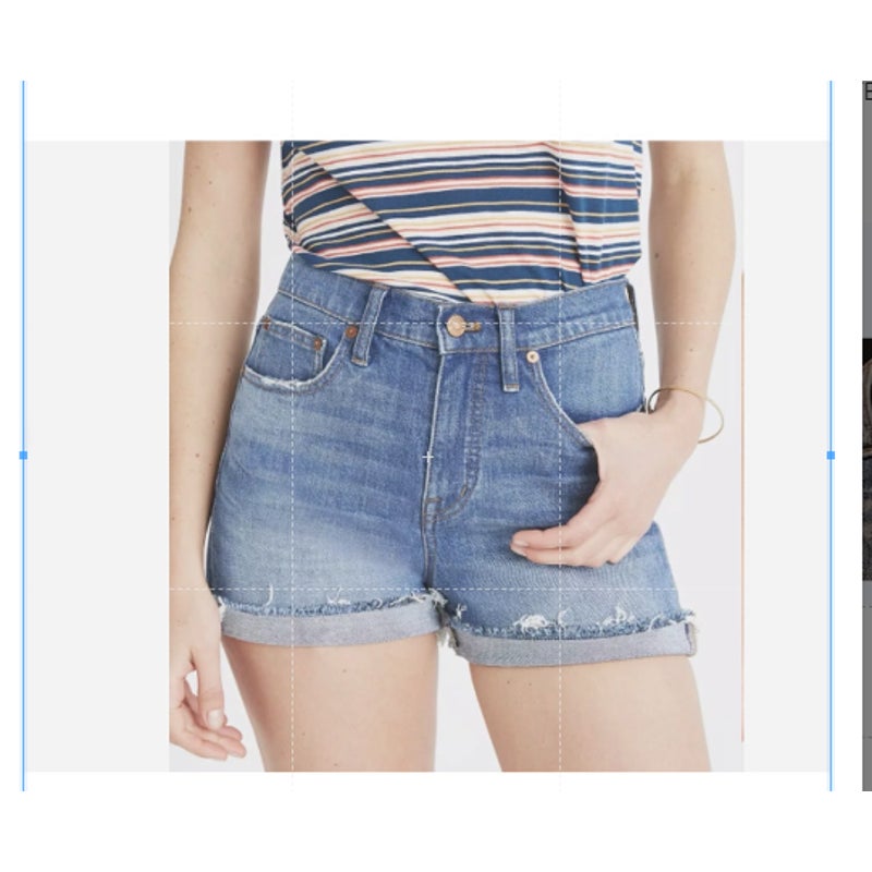Madewell Size 28 High Waist Boyfriend Cutoff Denim Shorts Gravel Medium Size 28