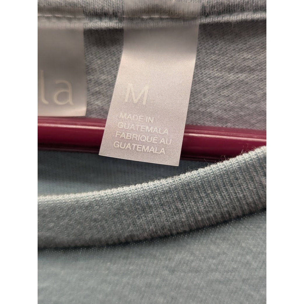 Zella Girls baby blue twist front Medium Tee Shirt Super Soft