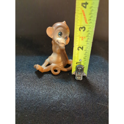 Vintage Josef Originals Sad Monkey Ceramic Figurine Kitsch Mid-Century Pottery
