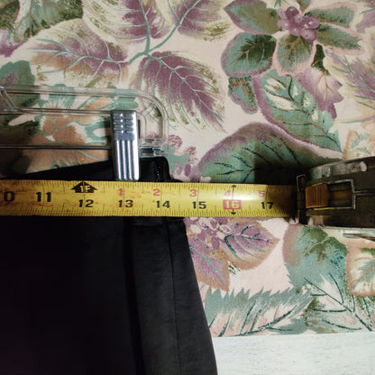 Antonio Melani Size 4 Satiny Shiny flat front side zip wide leg Pants Evening