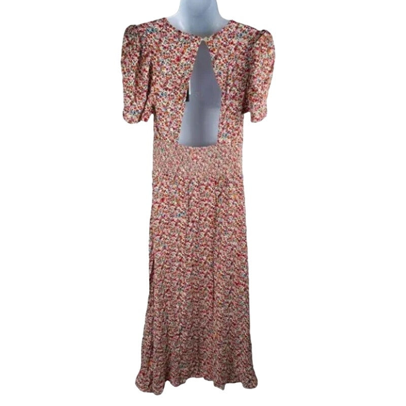 AFRM X NORDSTROM Jamie Print Floral Red Ditsy Dress size Extra Large XL MIDI new