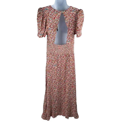 AFRM X NORDSTROM Jamie Print Floral Red Ditsy Dress size Extra Large XL MIDI new