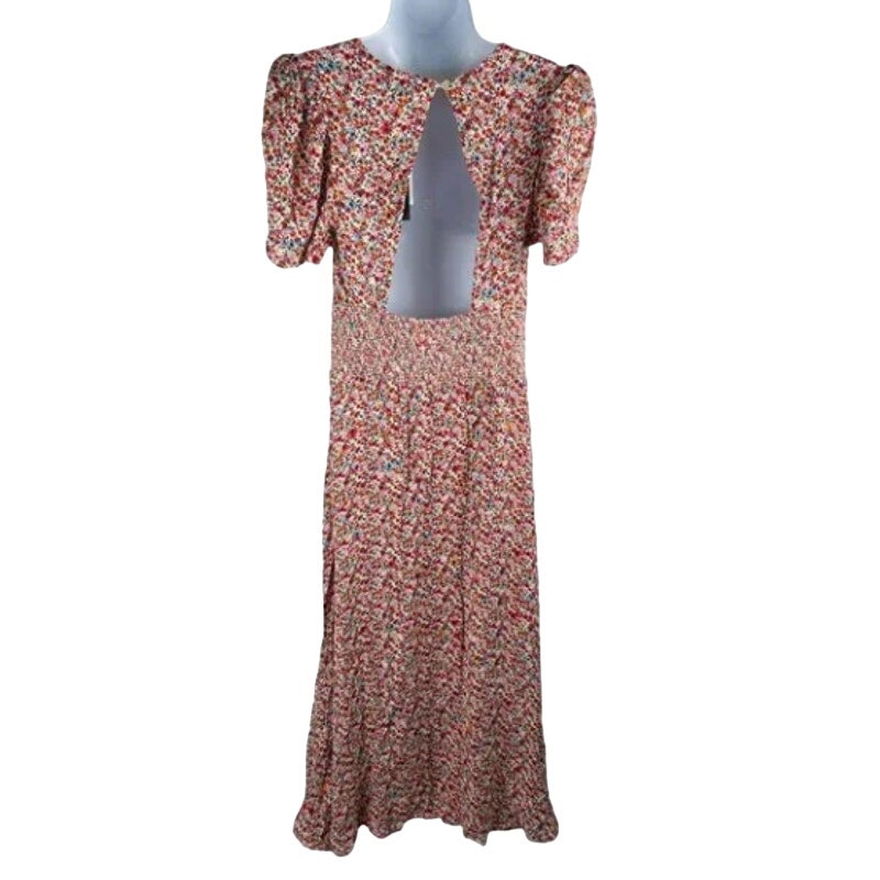 AFRM X NORDSTROM Jamie Print Floral Red Ditsy Dress size Extra Large XL MIDI new