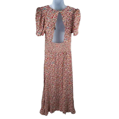 AFRM X NORDSTROM Jamie Print Floral Red Ditsy Dress size Extra Large XL MIDI new