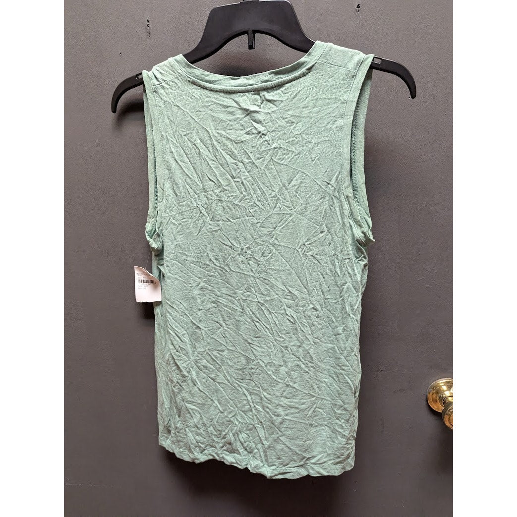 Madewell Dusty Fern V-Neck Muscle Tank Top Size Small NEW casual summer