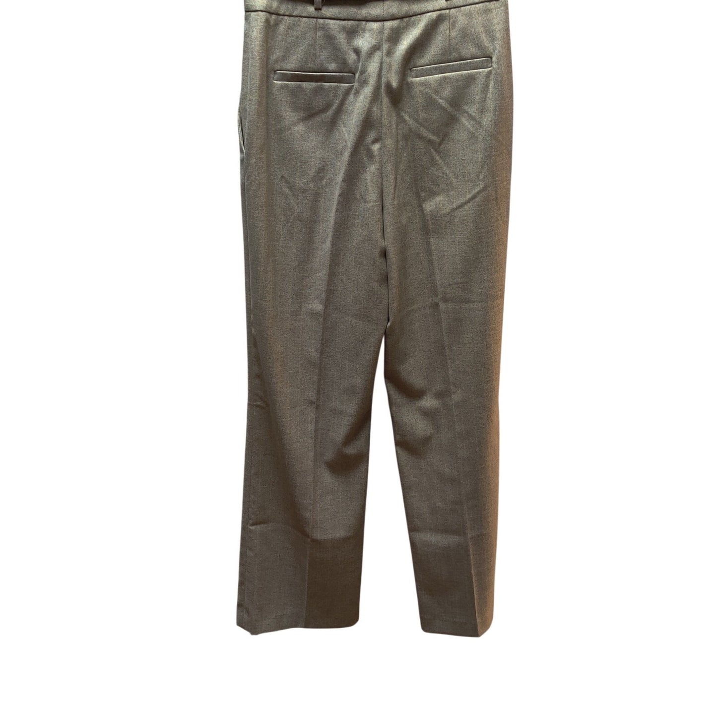 Antonio Melani Pleated Trousers NWT 2 High Waist Wide Leg Tan Pinstripe Pants