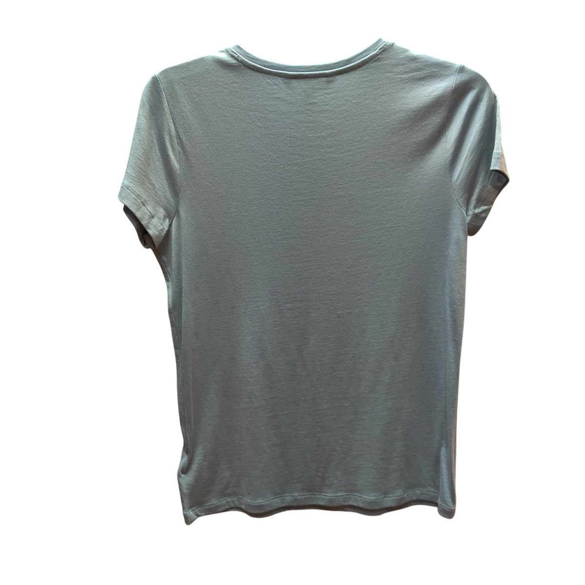 Lauren Ralph Lauren Light Blue Beaded Crest T-Shirt Small Short Sleeve Top Y2K