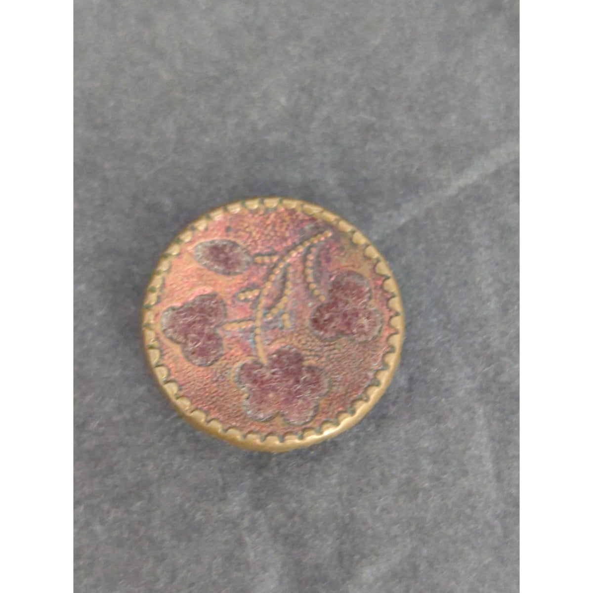 LOT T of 10 Antique Vintage Victorian Brass Mixed Materials Buttons ESTATE FIND