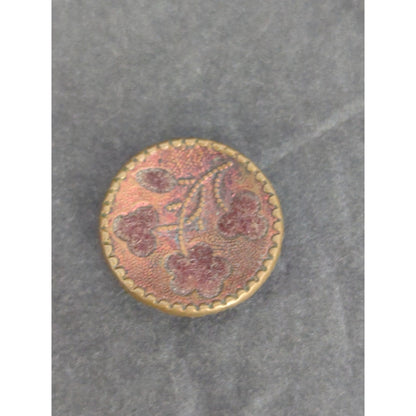 LOT T of 10 Antique Vintage Victorian Brass Mixed Materials Buttons ESTATE FIND