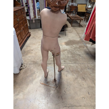 SPRITELY KID vintage GIRL mannequin with stand NO Arms 40's Victory roll Hairdo
