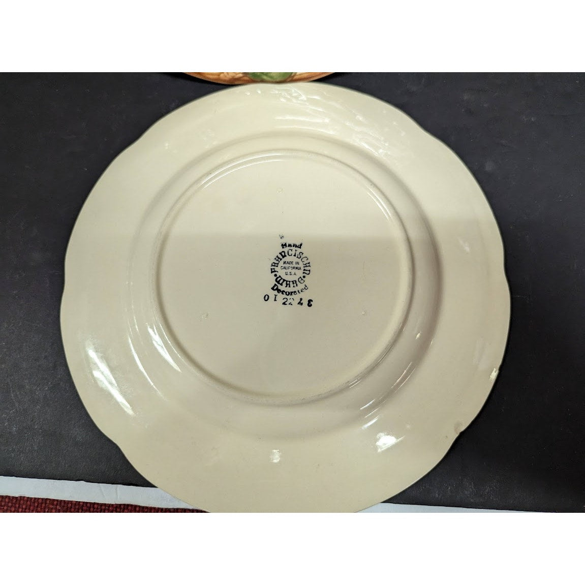 Set of 4 Vintage Franciscan Ware Red Apple Plates (2) 8" Salad (2) 9.5" Dinner