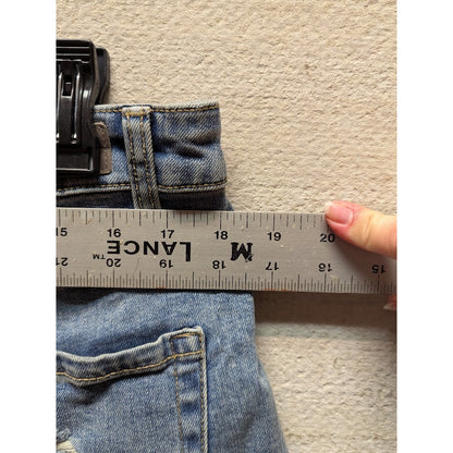Treasure Bond Foster Boyfriend High Rise Destroyed Cutoff Jean Shorts Size 32"