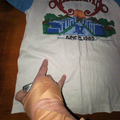 Vtg. 1985 Alabama June Jam IV Band Shirt Rare Concert Raglan Tee Rock Aesthetic