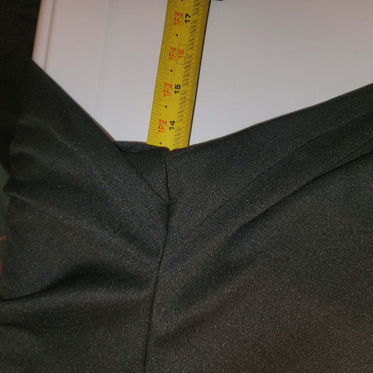 Vintage 2 pc. BLACK POLYESTER pants and crop top set 13/14 Elastic waist