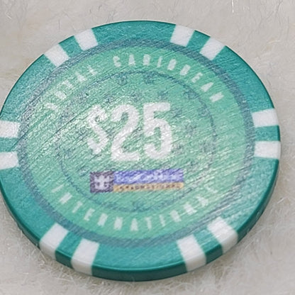 Vintage Y2K Royal Caribbean International Mis-Struck $25 Bright Casino Token