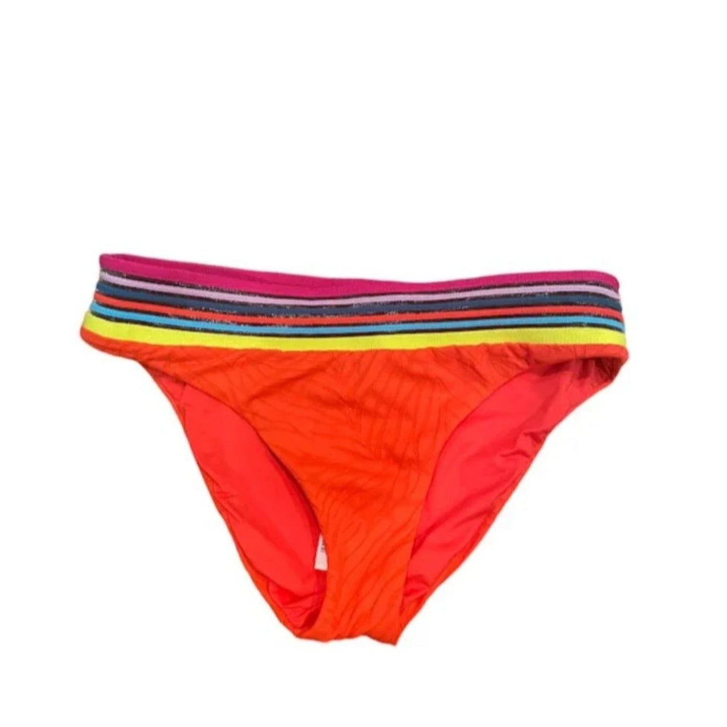 NWT Trina Turk Zebra Poppy Textured Hipster Swimsuit Bikini Bottom Size 8 NEW