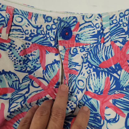 Lilly Pulitzer She She Shells Starfish Callahan Shorts Size 4 Casual NICE