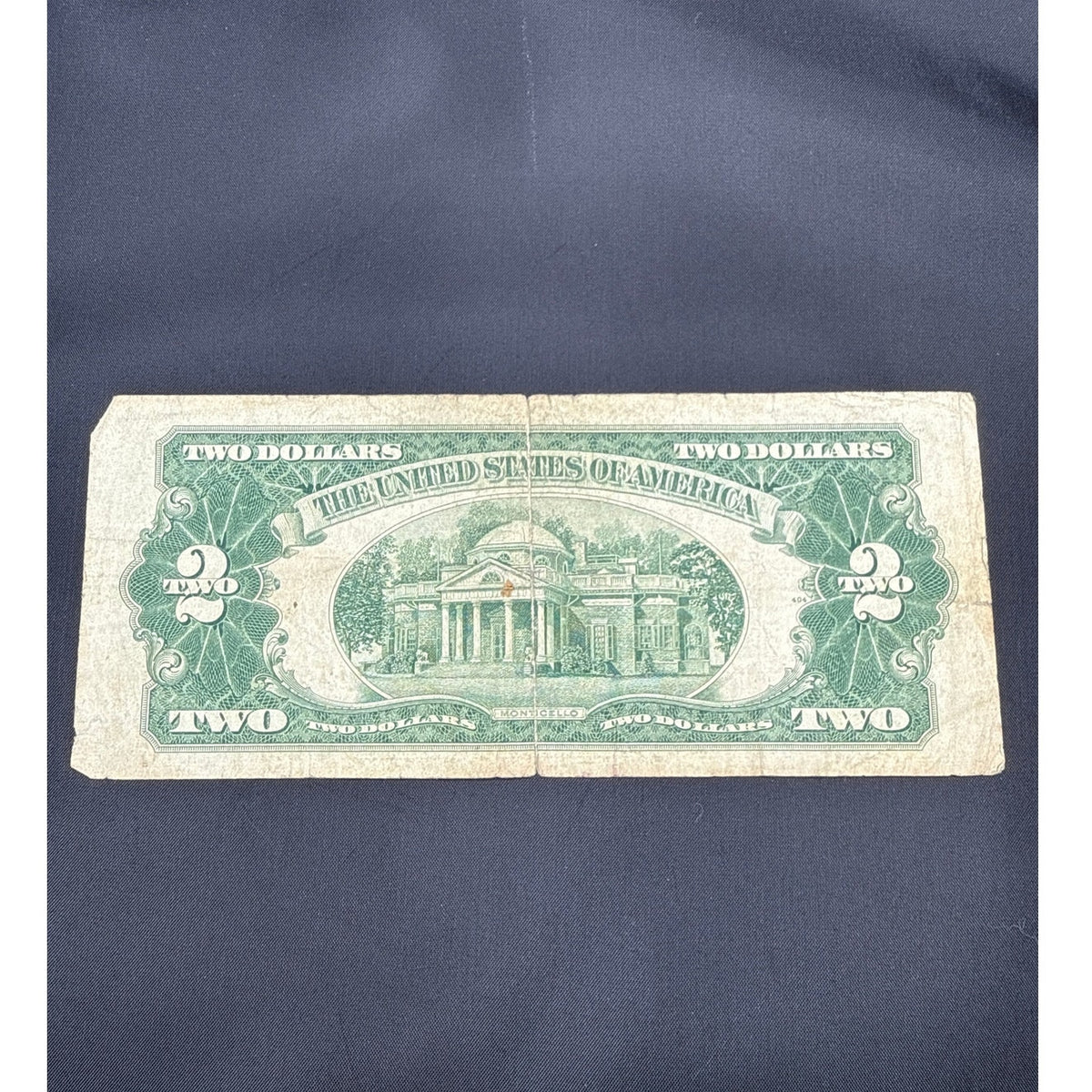 Paper Currency Bank Note USA Paper Money $2  Series 1953 C red seal
