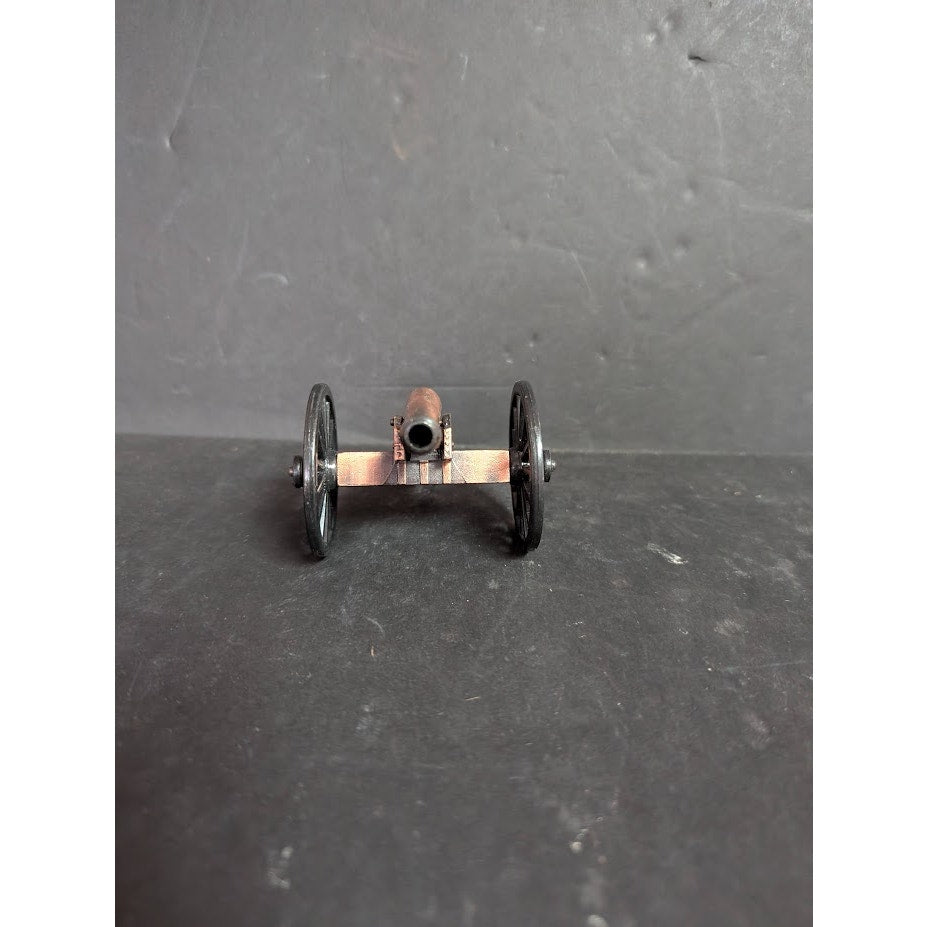 CIVIL WAR BRONZE BARREL NAPOLEON CANNON Copper color with black wheels moveable