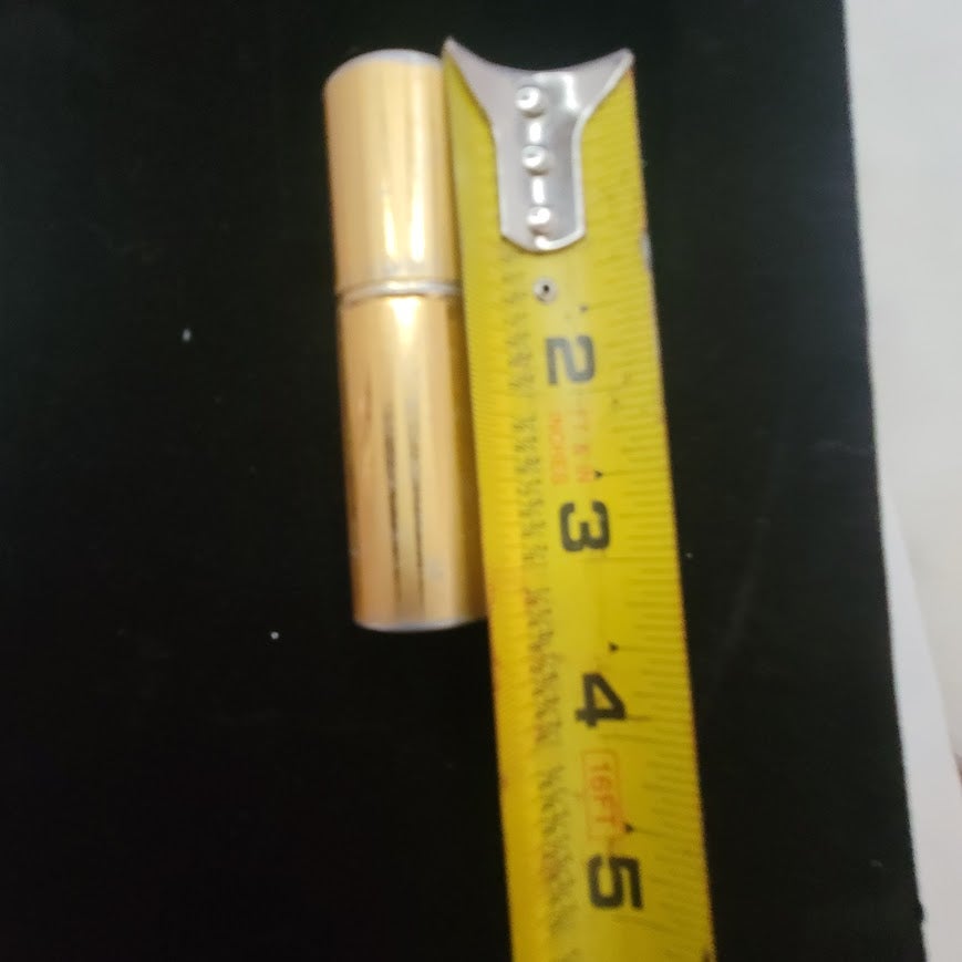 Vintage Refillable Gold Tone Purse Perfume Atomizer Spray Cylinder Case