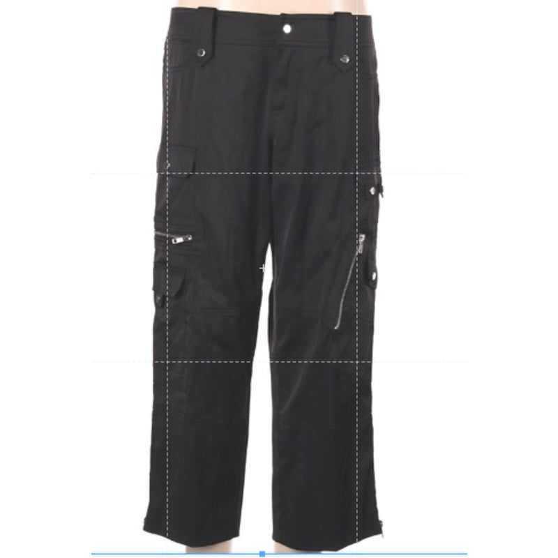 Cache 2pc Set Full Zip Cropped Jacket Flare Sleeves Black Medium Pants Multi zip