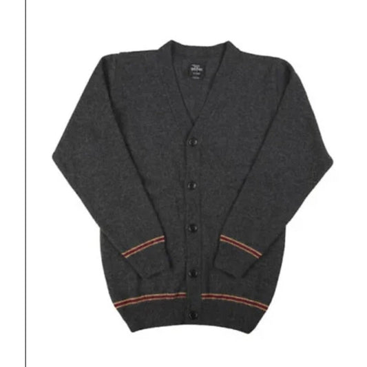 Lochaven of Scotland Medium Grey Wool Harry Potter Gryffindor Cardigan