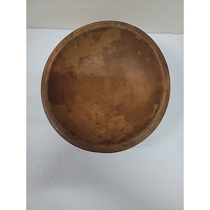 Vintage Brown Wooden Bowl Celebrating 5 Millionth Frigidaire 3 Red Ball Feet 9"