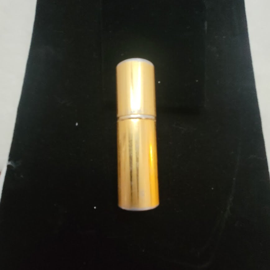 Vintage Refillable Gold Tone Purse Perfume Atomizer Spray Cylinder Case
