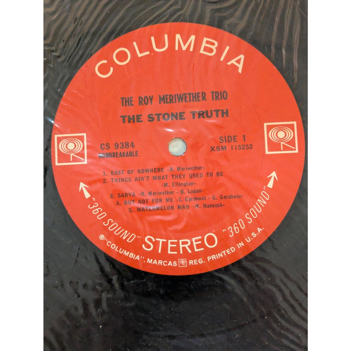 Vintage The Roy Meriwether Trio The Stone Truth Columbia CS 9384 Stereo LP