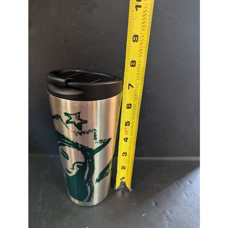 Starbucks Tumbler Thermal Travel Mug Coffee Tea Lid 16 Ounce stainless steel